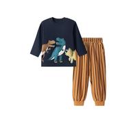 TCWWBB Toddler Boys Clothes Sets Dinosaur Digger Rocket Outfits Kids Long Sleeve Jumper Sweatshirt&Pants Jogger Clothing Set Baby 2 Pieces Crewneck Cotton Winter Outfit Set Age 1-7 Years Old