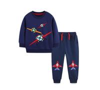 TCWWBB Toddler Boys Clothes Sets Dinosaur Digger Rocket Outfits Kids Long Sleeve Jumper Sweatshirt&Pants Jogger Clothing Set Baby 2 Pieces Crewneck Cotton Winter Outfit Set Age 1-7 Years Old
