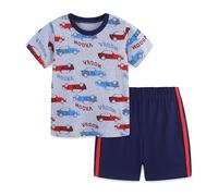 TCWWBB Toddler Boys Summer Short Outfits Clothes Set Kids Cool Car Print Short Sleeve Cotton T-Shirt Tops and Shorts 2 Piece Crewneck Clothing Set Age 2-3 Years Old