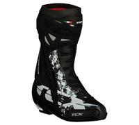 TCX Men's Rt-Race Motorcycle Boot, Black White Grey, 10 UK
