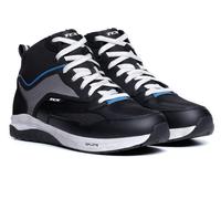 TCX Nalbak waterproof Motorcycle Shoes, black-white-blue, size 48 for Men