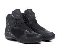 TCX - R04D AIR, Men's Motorcycle Boots, Breathable and Versatile, Mesh Upper with Hot-Melt Coating, Laces and Velcro Closure, Black/Grey
