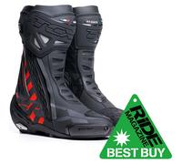 TCX RT-RACE BLACK RED HIGH PERFORMANCE MOTORCYCLE MOTORBIKE SPORTS BIKE BOOTS