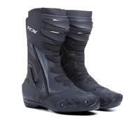 TCX - S-TR1, Men's Motorcycle Boot, Sporty, Certified, Microfibre Upper, Side Elastic Zipper and Velcro Closure, Black