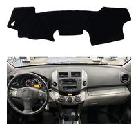 Tcxdioo Dashboard Dash Mat Cover Leather Dashboard Pad Sun Protection Anti-Vertigo Mat Blanket Compatible for 2007-2012 Toyota RAV4
