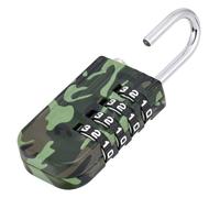 Tcyoatoa Combination Lock, 4 Digit Resettable Combination Padlock, School Lock, Gym Lock, Backpack Lock (1 Pack, Camouflage), Small