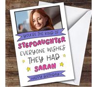TCZ Birthday Card Personalised Stepdaughter Photo Everyone Wishes They Had Custom Card Personalised Cards, For Stepdaughter, For Her, Photo Upload, Birthday