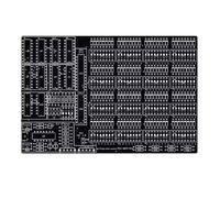 TD4 CPU DIY Kit, 4-Bit Processor DIY Kit with 74 Series ICS, Open Source Computer Learning Set, Diodes, Resistors, Chip Socket, LEDs and Micro USB (PCB Board)