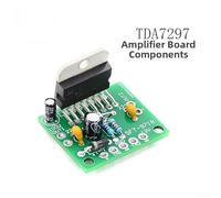 TDA7297 Dual-Channel Audio Board Kit, 15W+15W Output, 9-15V DC Input, FR-4 PCB, for DIY Electronics & Sound Projects