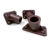 TDBS 3-Pack Plastic Broom Bracket, Heavy Duty, 15/16” (23mm to 24mm) Broom Head Support