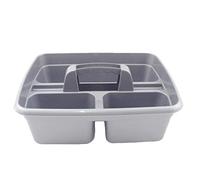 Perry Equestrian 3 Compartment Tack Room Tidy Tray - Silver