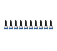 TDCuizent 10Pcs RK12 Stereo Potentiometer 6-Pin Half Shaft Variable Resistor B10K B20K B50K B100K Metal Compact 30Mm Precision Volume Control Easy Installation For DIY Audio Electronics Repair(B50K)