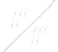 TDCuizent 117 cm Venetian Blind Pull Rod Set with Hooks Adjustable PP Extension Splicing Turnbar for Easy Operation of Window Blinds in Living Room Bedroom or Office Sturdy Lightweight Design