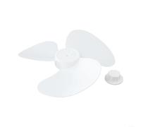 TDCuizent 12 Inch Fan 3 Leaves Plastic Replacement Part for Standing Pedestal Desk Wall Table Fans White Install Efficient Airflow Home Cooling Accessories