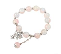 TDCuizent 18cm Leaf Vein Bracelet 92% Light Transmittance | Adjustable hexagonal chain, 5 to 25 beads, modular design, emerald green , 18cm total length