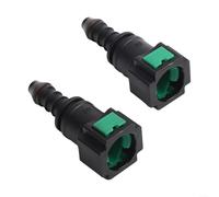 TDCuizent 2 Pcs Plastic Fuel Quick Connector Female 5/16 Inch SAE to Male 5/16 Inch Barb Tube Adapter for Nylon or Rubber Hose for Commercial Truck Car Van Air Conditioning Heating System