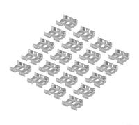 TDCuizent 20 Pcs Stainless Steel Solar Panel Drain Clips Efficient Water Management Mounting Brackets Fits Frames Prevents Standing Water Boosts Energy Conversion For Rooftop Garden PV(for 30mm)