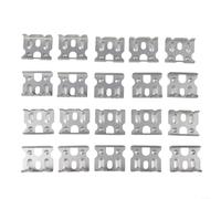TDCuizent 20 Pcs Stainless Steel Solar Panel Drain Clips Efficient Water Management Mounting Brackets Fits Frames Prevents Standing Water Boosts Energy Conversion For Rooftop Garden PV(for 35mm)