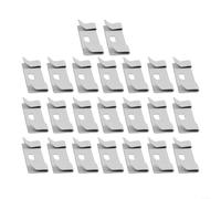 TDCuizent 23 Pack Vertical Blind Slat Clips Metal Curved Repair Savers for Broken Vane Replacement Adjustable DIY Fix Kit for Fabric Cloth Linen Blinds White Home Window Hardware