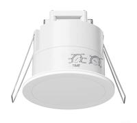 TDCuizent 24G Microwave Motion Sensor Embedded Presence Detector for Automatic Control Adjustable Day/Night Mode for Stairs Corridors Bathrooms AC100-240V 200W Load ABS Material
