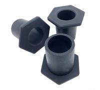 TDCuizent 3 Pack Umbrella Holder Wedge for Base Stand Plastic Table Hole Parasol Fixture Adapter Reducer Sleeve for 48mm Opening to Fit 37mm Shaft Patio Market Sun Umbrella Black