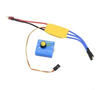 TDCuizent 3-Phase Brushless Motor Speed Controller DC 4-16V 30A ESC with BEC 2A 8KHz Auto Lipo NiMH Protection Safe Start Overheat Signal Loss Cutoff 300000 RPM Limit 32x24x7 mm