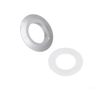 TDCuizent 38mm Toilet Dual Flush Button Adapter Conversion Kit, Fits 48mm & 58mm Cistern Tanks with Reversible Mounting Plate for Bathroom Fixture Upgrade and Versatile Replacement(Silver)