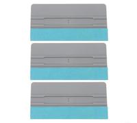 TDCuizent 3Pcs Car Window Decal Squeegee Tool Set with Soft Felt for Tint Film Installation Wallpaper Smoothing and Graphic Application on Flat or Curved Surfaces 6/8/10/12 Inch Sizes(6inch)