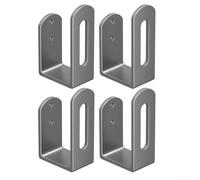 TDCuizent 4 for Pack Under Cabinet Cutting Board Rack Stainless Steel Storage Holder for Kitchen Boards Pot Lids for Socket Organizers No Drill Wall Mount Shelf for Bathroom Closet Black and