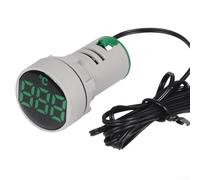 TDCuizent AC Ammeter 22mm Mounting Hole LED Digital Display Current Meter 2A-100A 380V Industrial Panel Gauge with Membrane for Electrical Circuit Monitoring 5 Colors Available(Green)