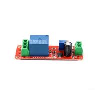 TDCuizent Adjustable NE555 Delay Relay Module 1-10 Seconds Timer Switch Board 12V Input AC 220V 10A Load Control with Indicator Lights for DIY Electronics Projects and Automation Systems(12V)