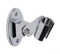 TDCuizent Adjustable Shower Head Holder Wall Mount Bracket ABS Chrome Finish Handset Support for Large and Small Hose Diameters Fixed Base Swivel Angle Silver 7x5 cm