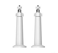 TDCuizent Adjustable Solar Panel Camera Bracket 2Pcs ABS Wall Mount Flexible Angle Holder Compatible With Various Camera Models Black White Space Saving Design For Residential Commercial Use(White)
