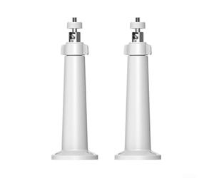 TDCuizent Adjustable Solar Panel Camera Bracket 2Pcs ABS Wall Mount Flexible Angle Holder Compatible With Various Camera Models Black White Space Saving Design For Residential Commercial Use(White)