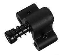 TDCuizent Aluminum Barn Door Stopper Adjustable Sliding Hardware Accessories with Quiet Spring Design and Floor Guide without Drilling Black Finish for Smooth Controlled Movement