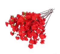 TDCuizent Artificial Peach Blossom Branches Simulated for CHERRY Blossom Stems for Home Decor Wedding Centerpieces Hotel Lobby Decoration Spring Floral Arrangements 66cm Plastic Fake Flowers(peach