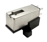 TDCuizent AT3600L Moving Magnet Cartridge Base Holder for LP Vinyl Record Player Plastic and Metal Stylus Support with Stereo Channel Compatibility 10mm in Black Finish(1PCS)