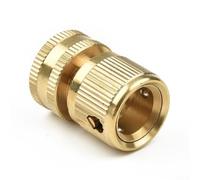 TDCuizent Brass 3/4 Inch Hose Pipe Connector Adapter Quick Connect Fitting for Garden Watering Tap and Car Washing Metal Thread Coupler with Leak-Proof Design