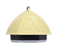 TDCuizent Camping Lantern with Magnetic Adsorption USB Rechargeable Tent Light 360-Degree Soft Glow IPX4 Waterproof 60H Runtime PC+ABS for Hiking Fishing Green/Yellow/Gray(Yellow)