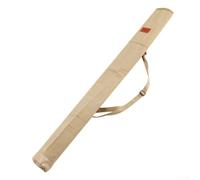 TDCuizent Canvas Fishing Rod Storage Bag Adjustable Shoulder Strap Pole Holder Case Umbrella Equipment Organizer with Spring Lock Heavy Duty Waterproof for Rods Nets Drift Box 51.2 Inch(1.2m Yellow)