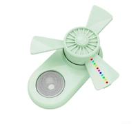 TDCuizent Car Ambient Light with Aromatherapy Diffuser USB Powered RGB Seven-Color Dynamic Replaceable Scent Pads Windmill Decoration for Most Vehicles Interior Trim(Green)