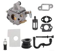 TDCuizent Carburetor Kit for MS170 MS180 MS170C MS180C Chainsaw Replacement for C1Q-S57B C1Q-S57A Carburetor Assembly Metal Engine Fuel Mixer Part for Garden Power Equipment Repair