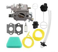 TDCuizent Carburetor Kit with Filter Fuel Line Gaskets for Poulan Chainsaw Models 1950 1975 2050 2075 2150 2550 Wild Thing for WOODSHARK for PREDATOR Replaces 545081885 C1U-W8 WT-891 Complete Repair