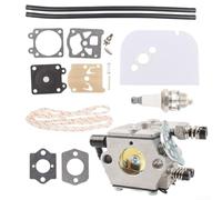 TDCuizent Carburetor Repair Kit for 009 010 ST600 Chainsaws 9-Piece Engine Tune Up Set with Air Filter Sparkplug Gaskets Fuel Pipe Diaphragm Pull Rope Fits DIY Maintenance Restore Efficiency Parts