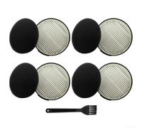 TDCuizent CFTS72 Replacement Filter Kit for Iris Ohyama SCD-120P SCD-181P SCD-121P SCD-184P Series HEPA Exhaust and Sponge Filters Includes Cleaning Brush Advanced Particle Capture (4 PACK)
