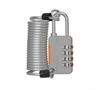 TDCuizent Combination Padlock with Anti-Lost Rope Small Wire Security Lock for Luggage Gym Cabinet Portable Metal Password Lock for Travel Storage Anti-Theft Protection(silver)