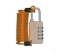TDCuizent Combination Padlock with Anti-Lost Rope Small Wire Security Lock for Luggage Gym Cabinet Portable Metal Password Lock for Travel Storage Anti-Theft Protection(gold)