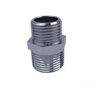 TDCuizent Copper Pipe Adapter 7/8 to /2 Inch Chrome Plated Reducer Fitting for Garden Irrigation and Kitchen Plumbing Leak-Proof Male Female Thread Connector Silver(A)