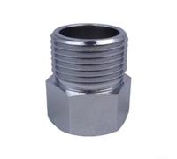 TDCuizent Copper Pipe Adapter 7/8 to /2 Inch Chrome Plated Reducer Fitting for Garden Irrigation and Kitchen Plumbing Leak-Proof Male Female Thread Connector Silver(C)
