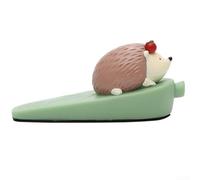 TDCuizent Cute Cartoon Door Stopper Wedge PVC Enamel Safety Protector with Non-Slip Base Hand-Painted Animal Figure to Prevent Door Collision and Walls for Home Office Nursery Decor(A)